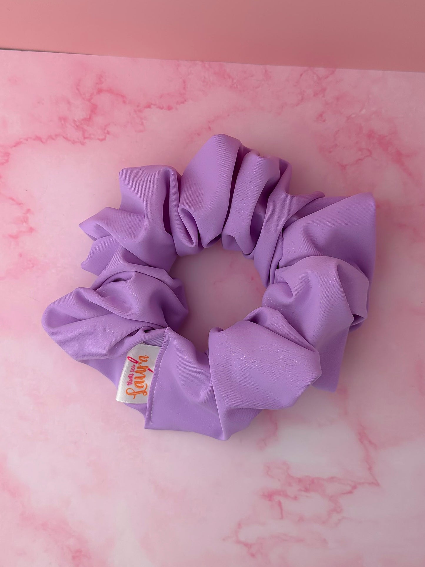 Lila -purple glitter Gym & Swim XL Scrunchie