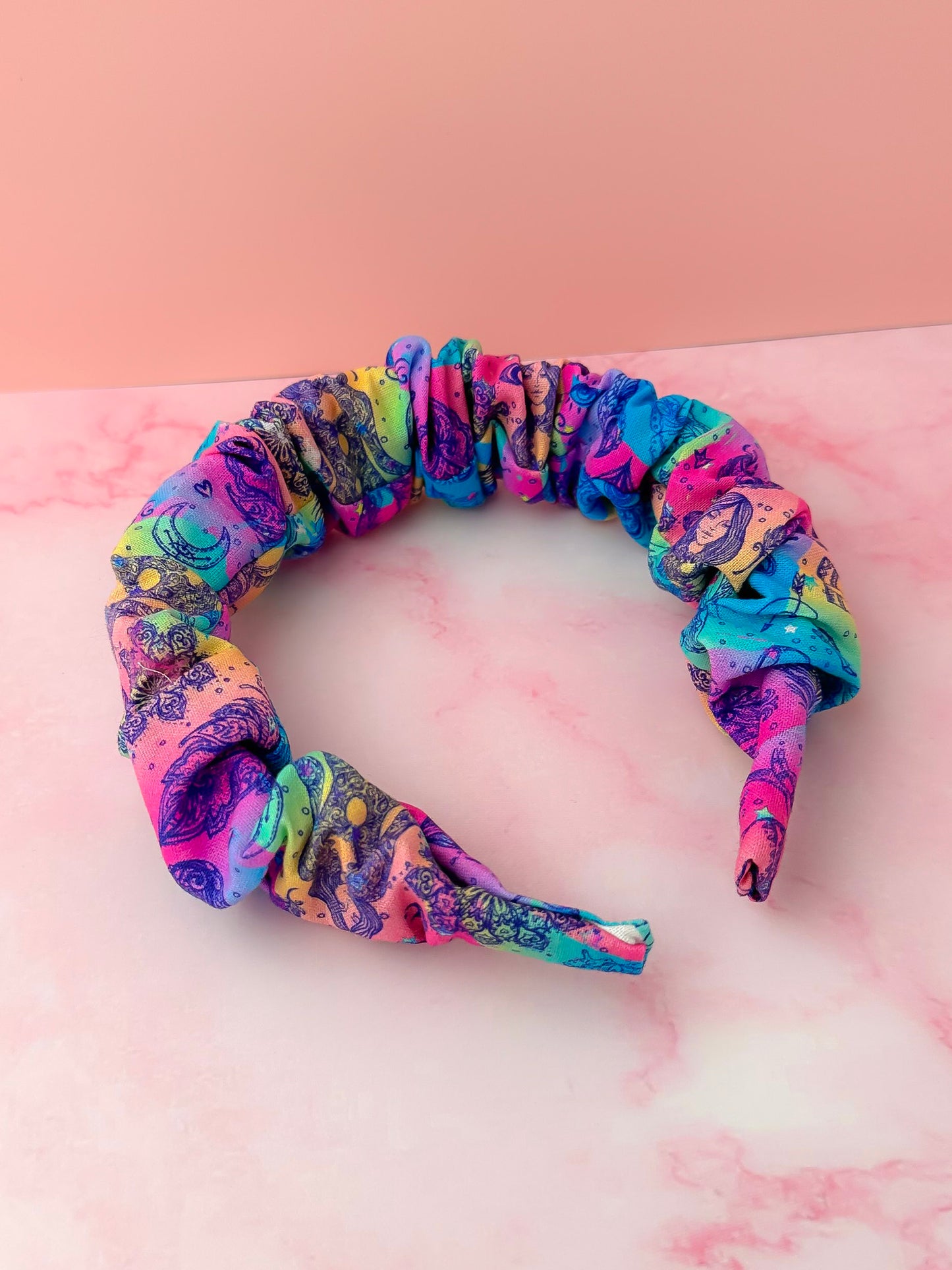 Chakra - Spiritual Zen print Scrunchie Headband