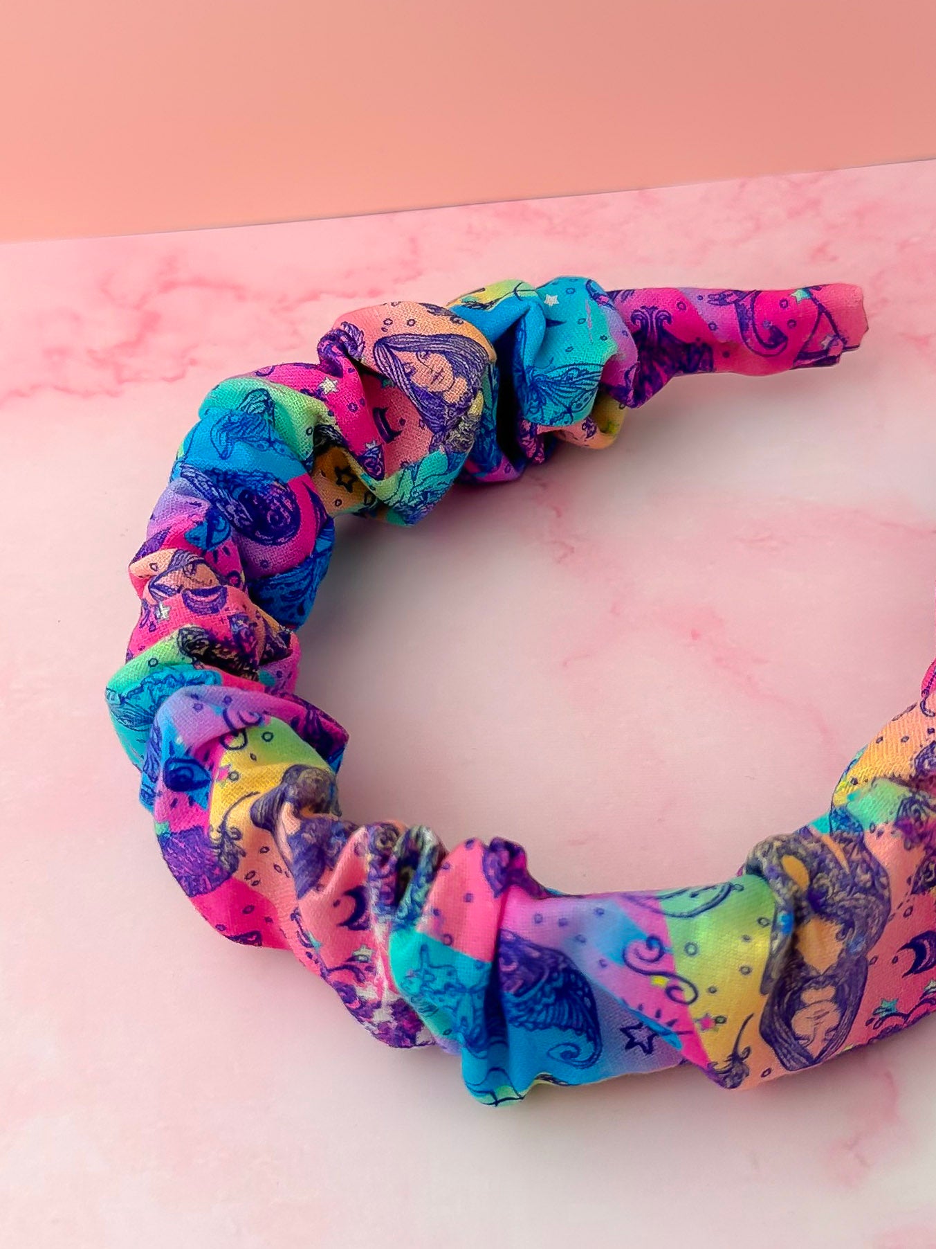 Chakra - Spiritual Zen print Scrunchie Headband