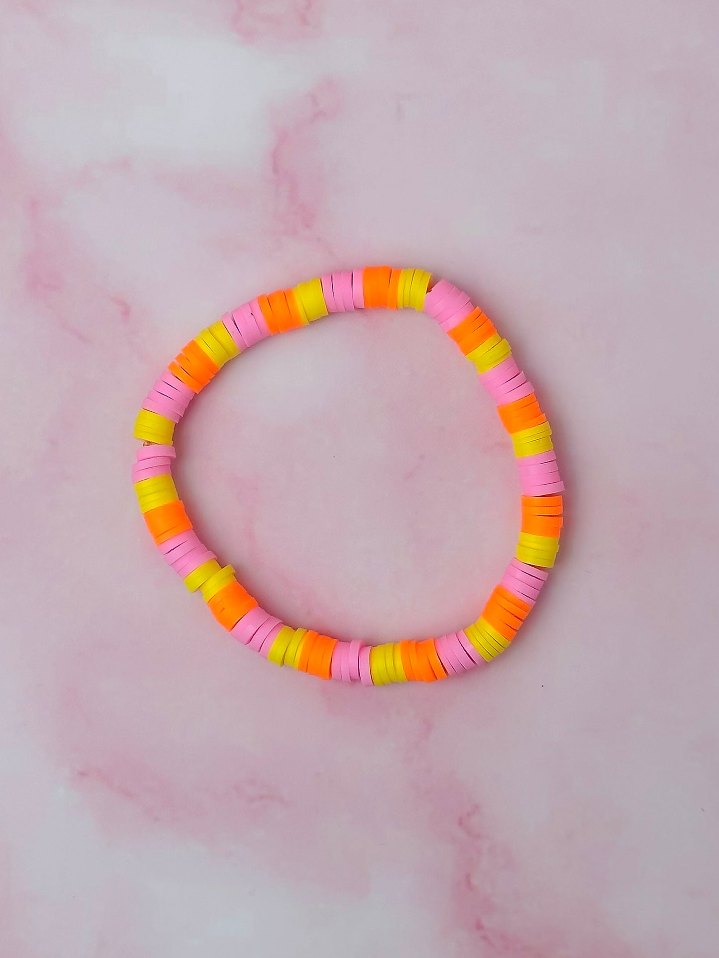 Mocktail | Pink, Orange & Yellow Beaded Bracelet