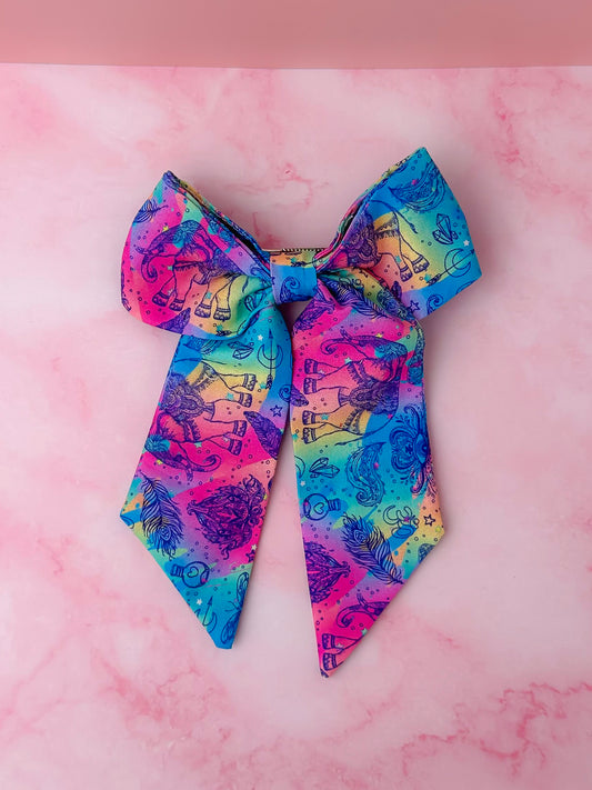 Chakra - Spiritual zen long Hair Bow