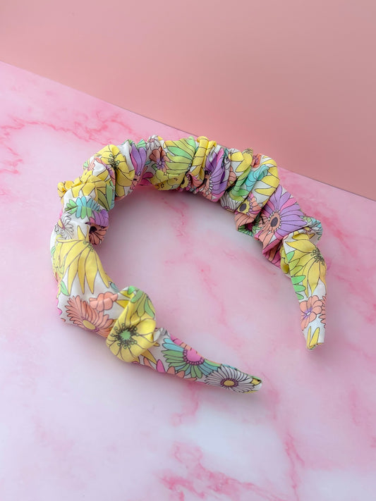 Flower Power - Floral Scrunchie Headband