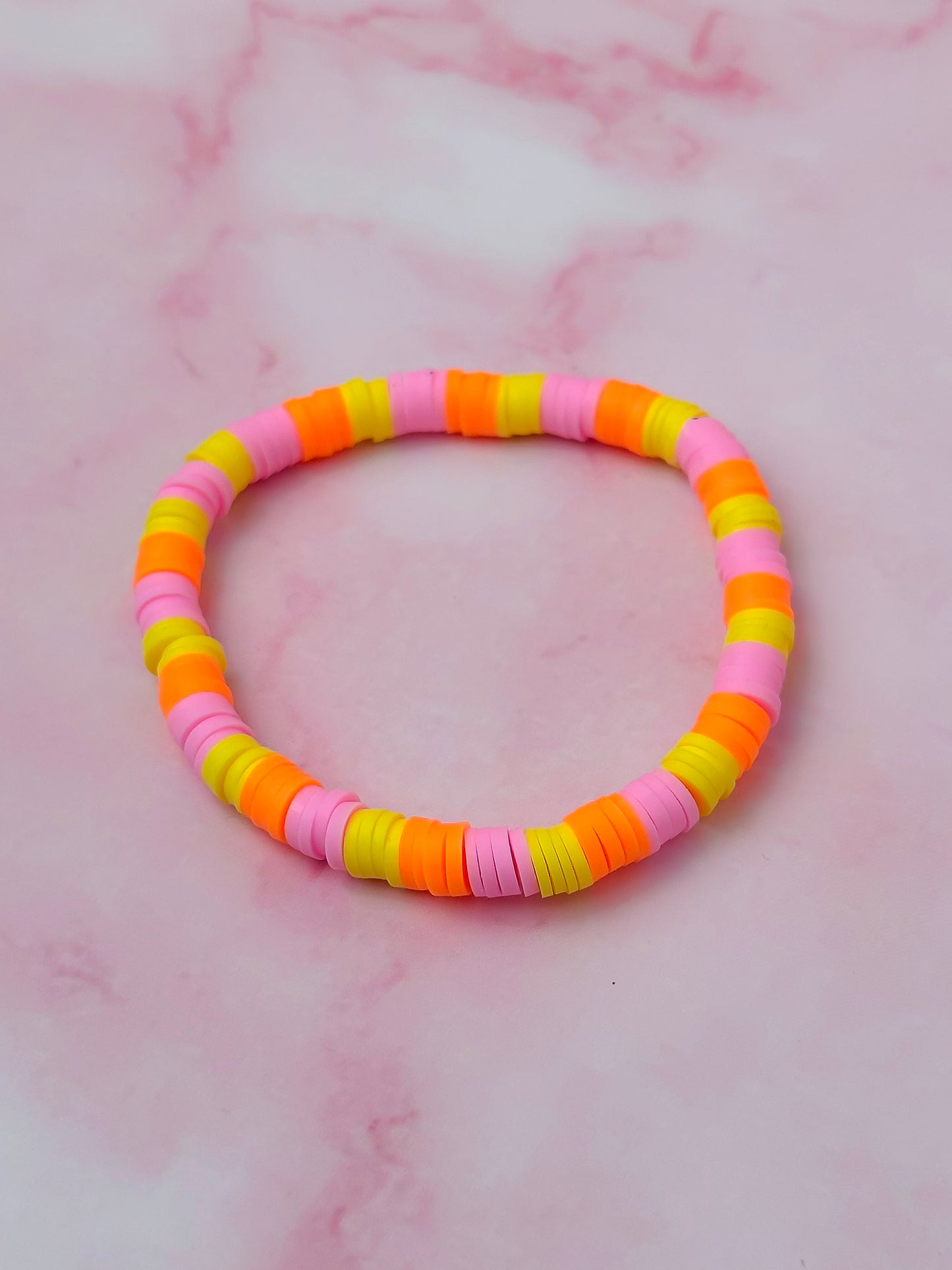 Mocktail | Pink, Orange & Yellow Beaded Bracelet