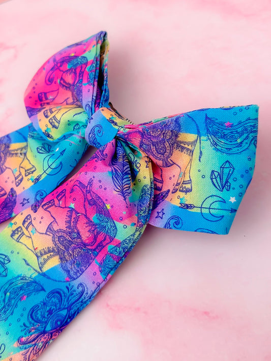 Chakra - Spiritual zen long Hair Bow