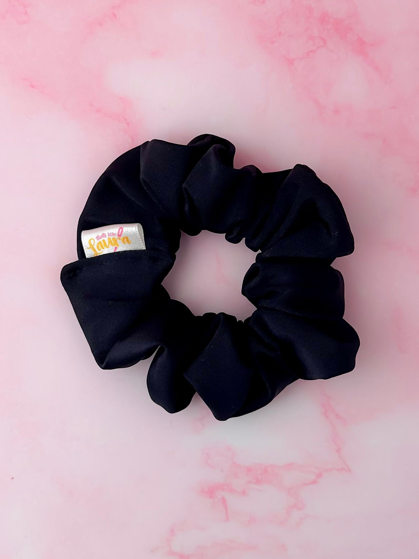 Classic Black - Black gym & swim classic scrunchie