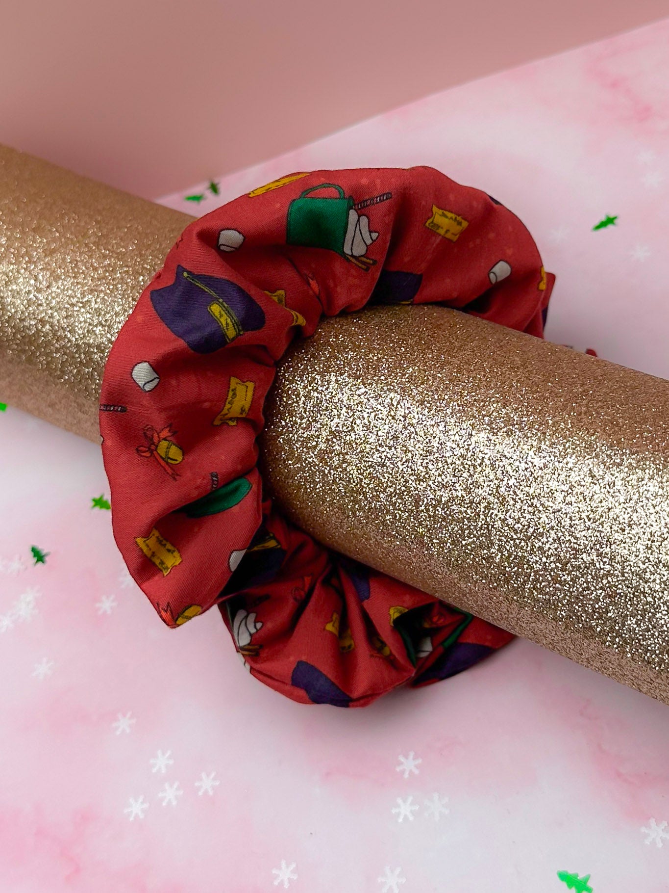 Hot Chocolate themed Christmas classic scrunchie