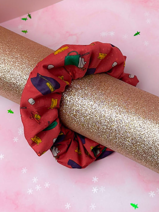 Hot Chocolate themed Christmas classic scrunchie