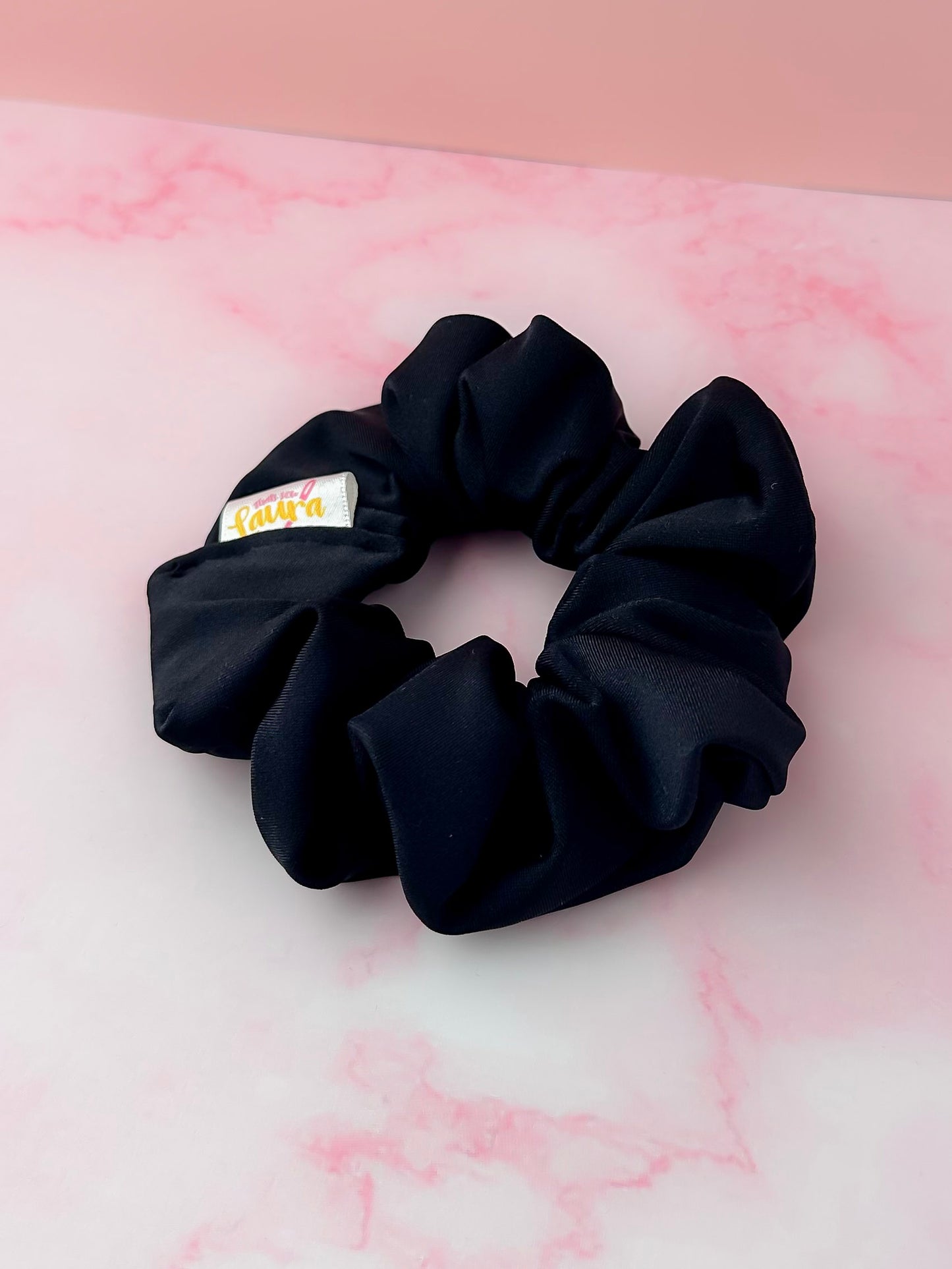Classic Black - Black gym & swim classic scrunchie