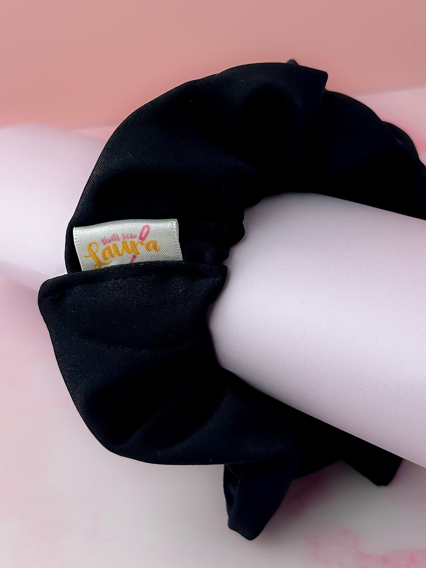 Classic Black - Black gym & swim classic scrunchie