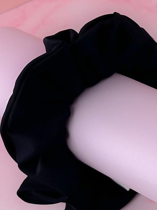 Classic Black - Black gym & swim classic scrunchie