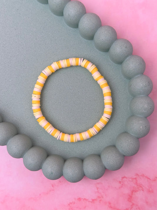 Sunshine - Yellow Beaded Bracelet