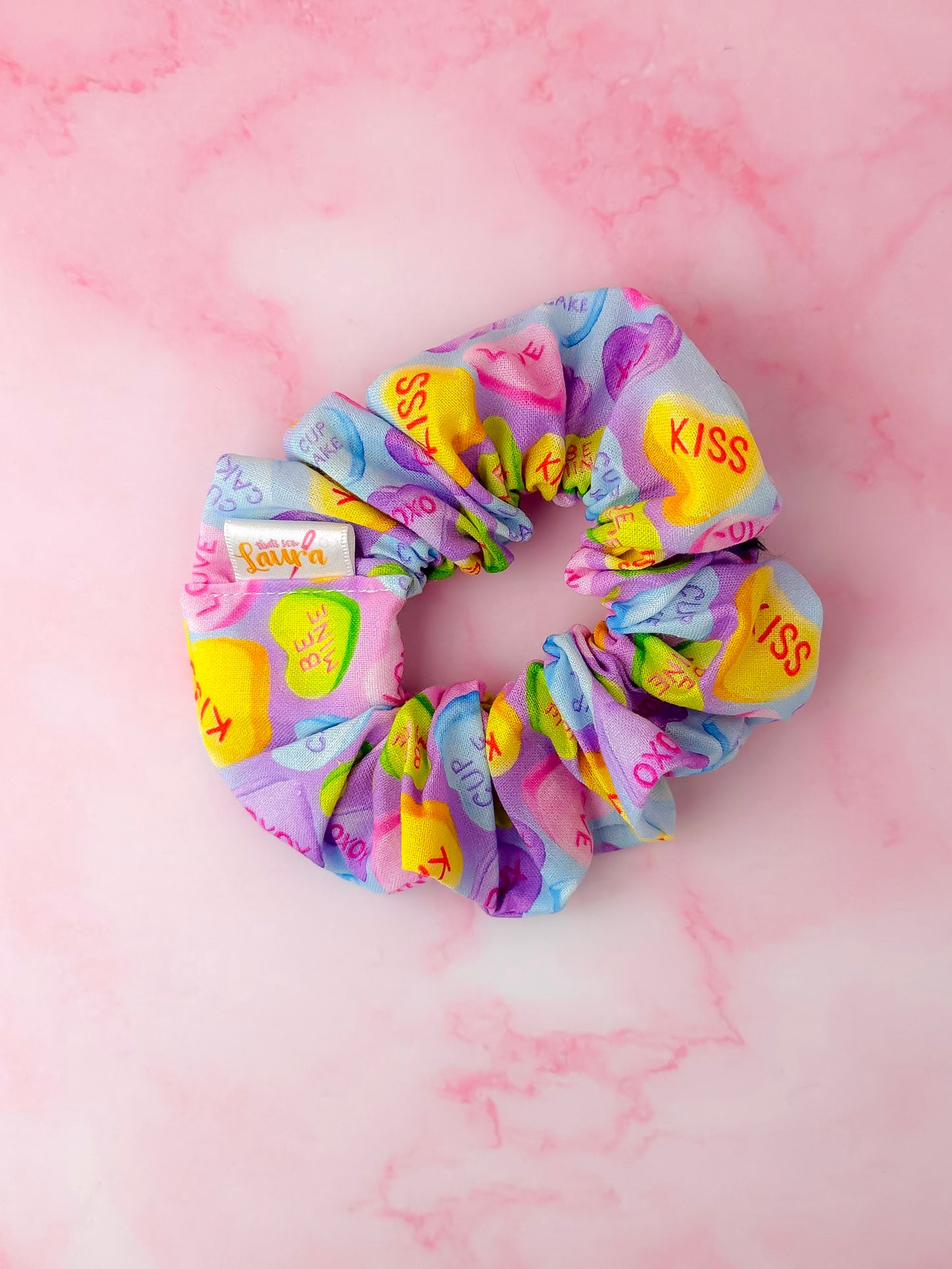 Sweetie - Colourful sweetie print classic scrunchie