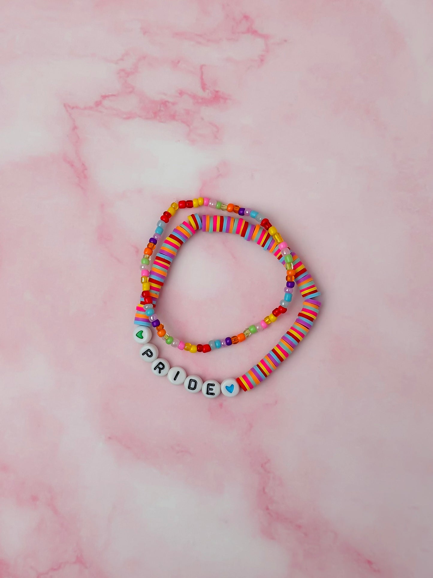 Pride - Rainbow Beaded Bracelet Set