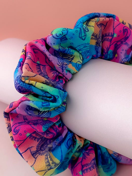 Chakra - Colourful spiritual print classic scrunchie