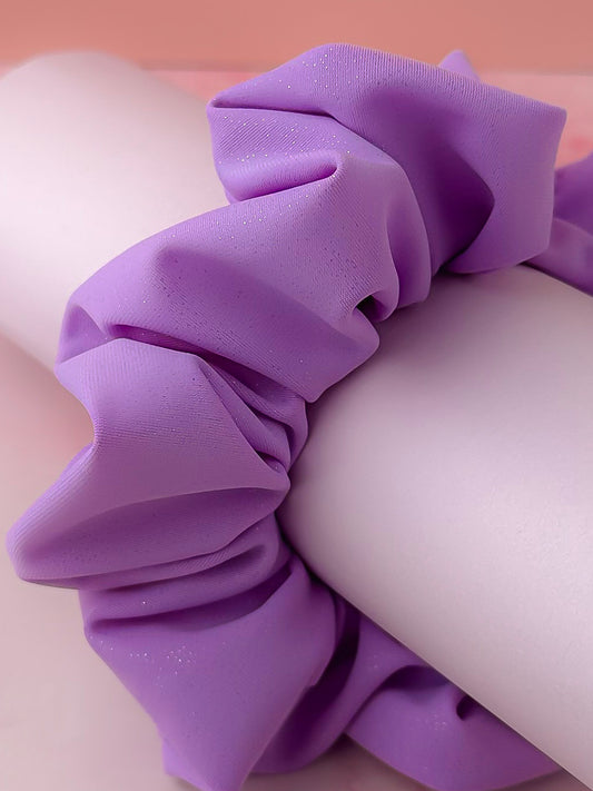 Lila - Purple glitter gym & swim classic scrunchie