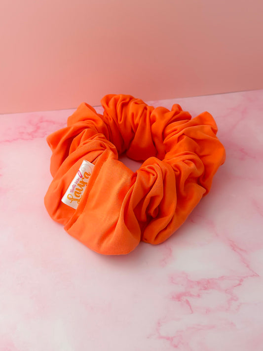 Carly - orange Jersey XL Scrunchie