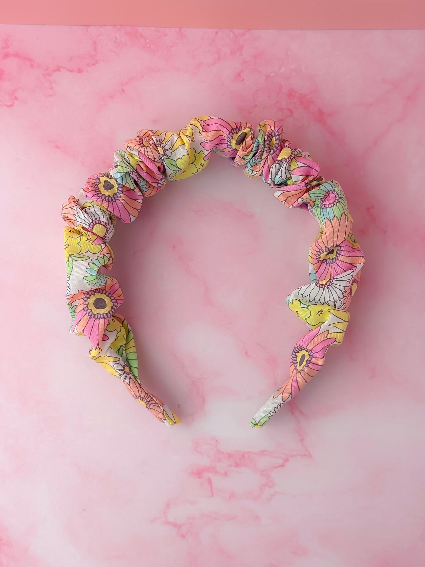 Flower Power - Floral Scrunchie Headband