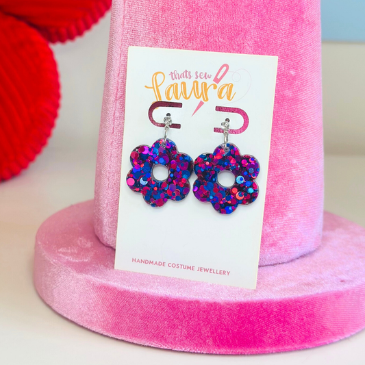 Scorpio Flowers - Silver cubic zirconia