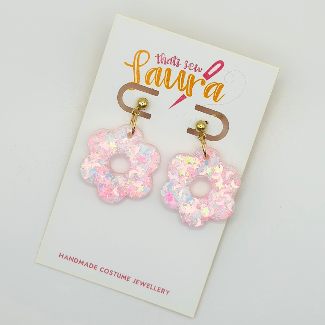 Celeste Flowers Ball studs
