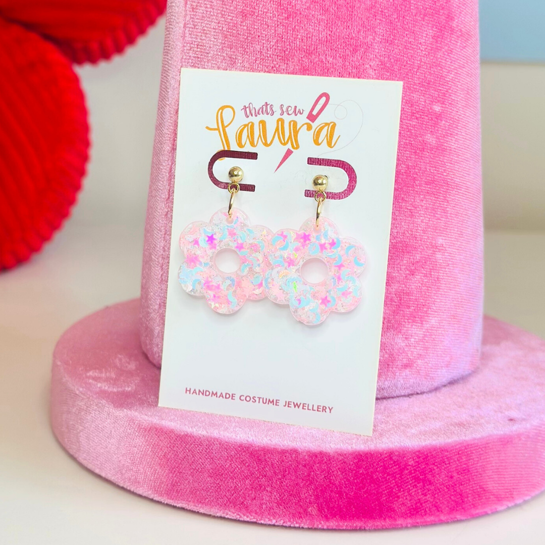 Celeste Flowers Ball studs