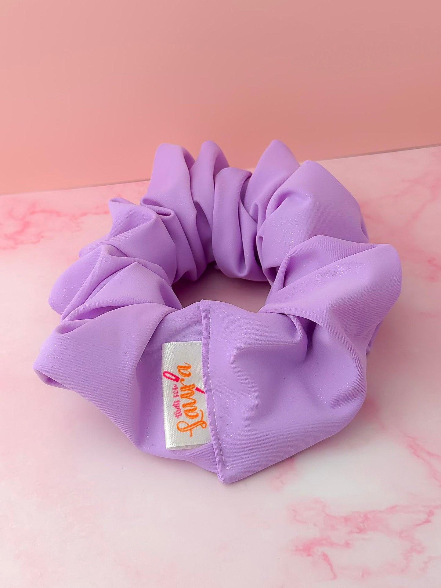 Lila -purple glitter Gym & Swim XL Scrunchie
