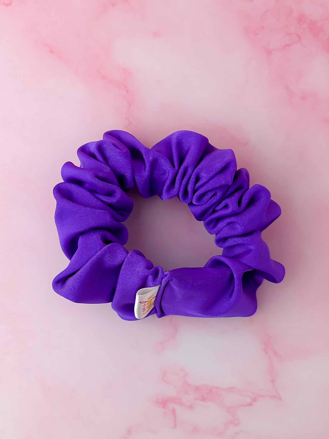 Indigo - Purple gym & swim wide scrunchie