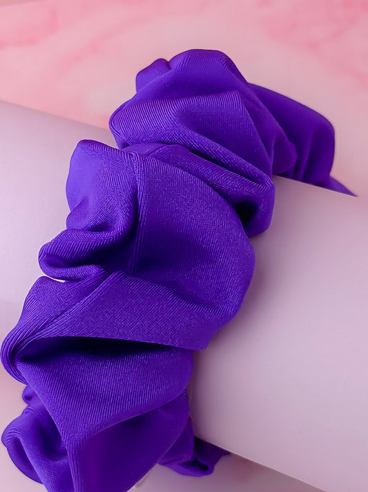 Indigo - Purple gym & swim wide scrunchie