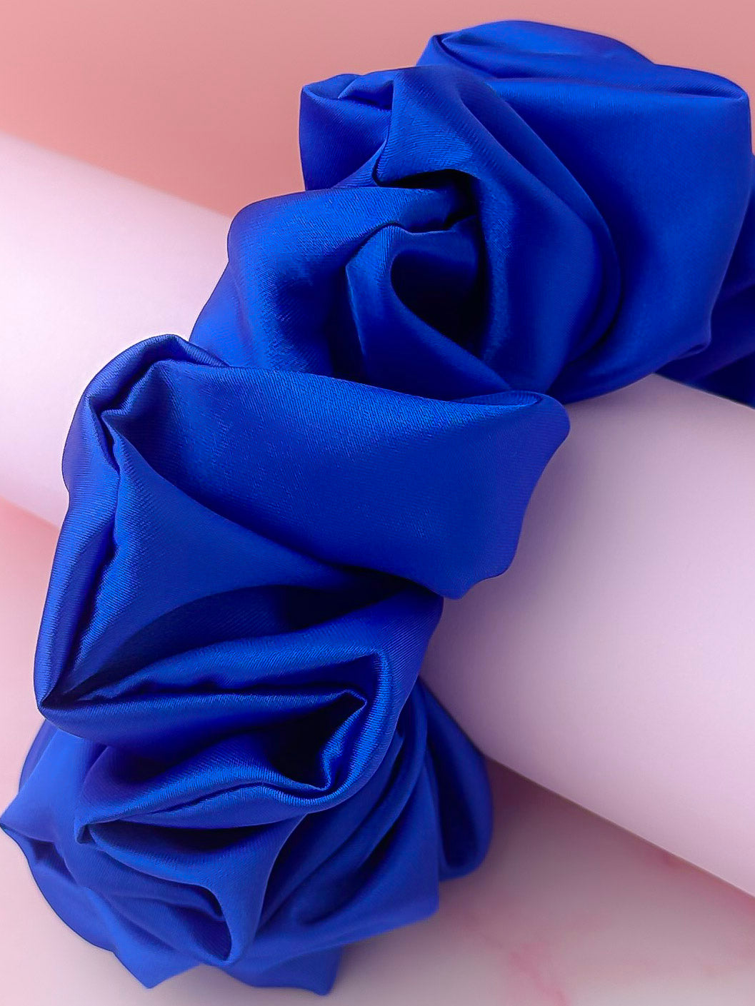 Royal - Royal Blue Satin XL Scrunchie
