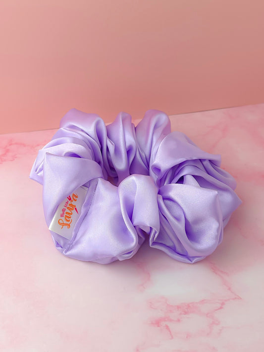 Lilac - Lilac Satin XL Scrunchie