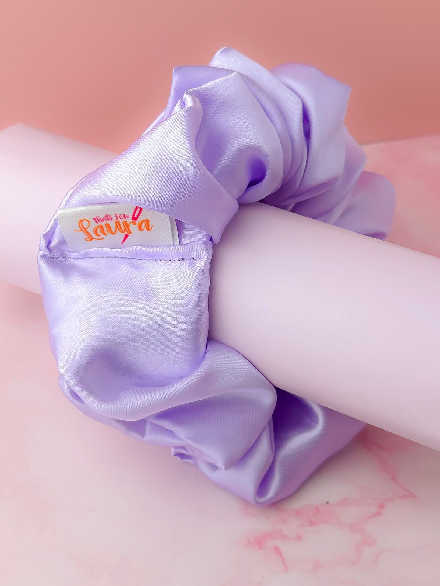 Lilac - Lilac Satin XL Scrunchie