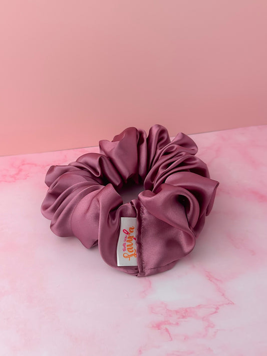 Mauve - Mauve Satin XL Scrunchie
