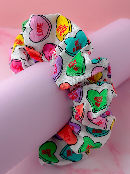 Love Heart - Love heart print classic scrunchie