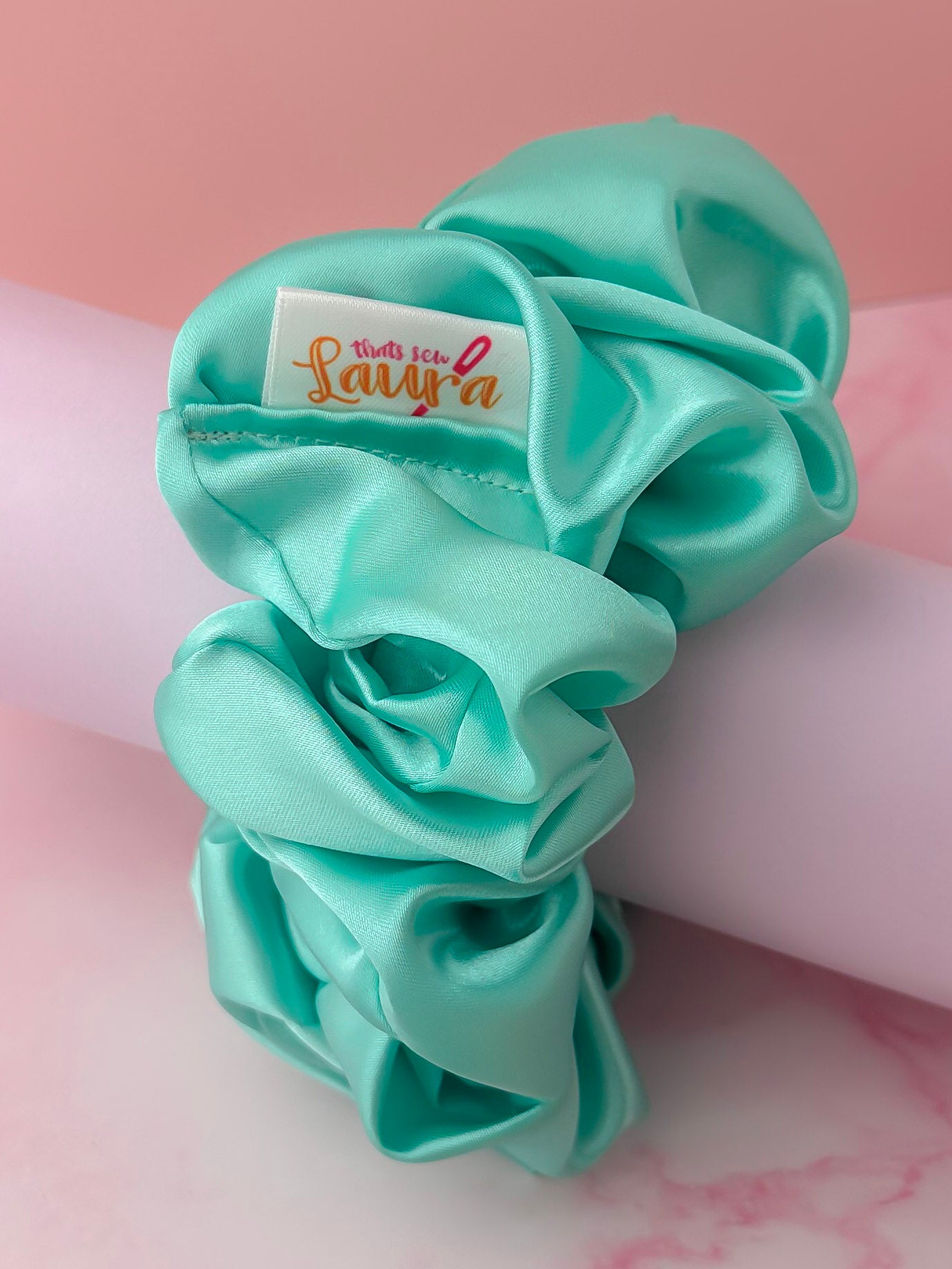 Mint - Mint Satin XL Scrunchie
