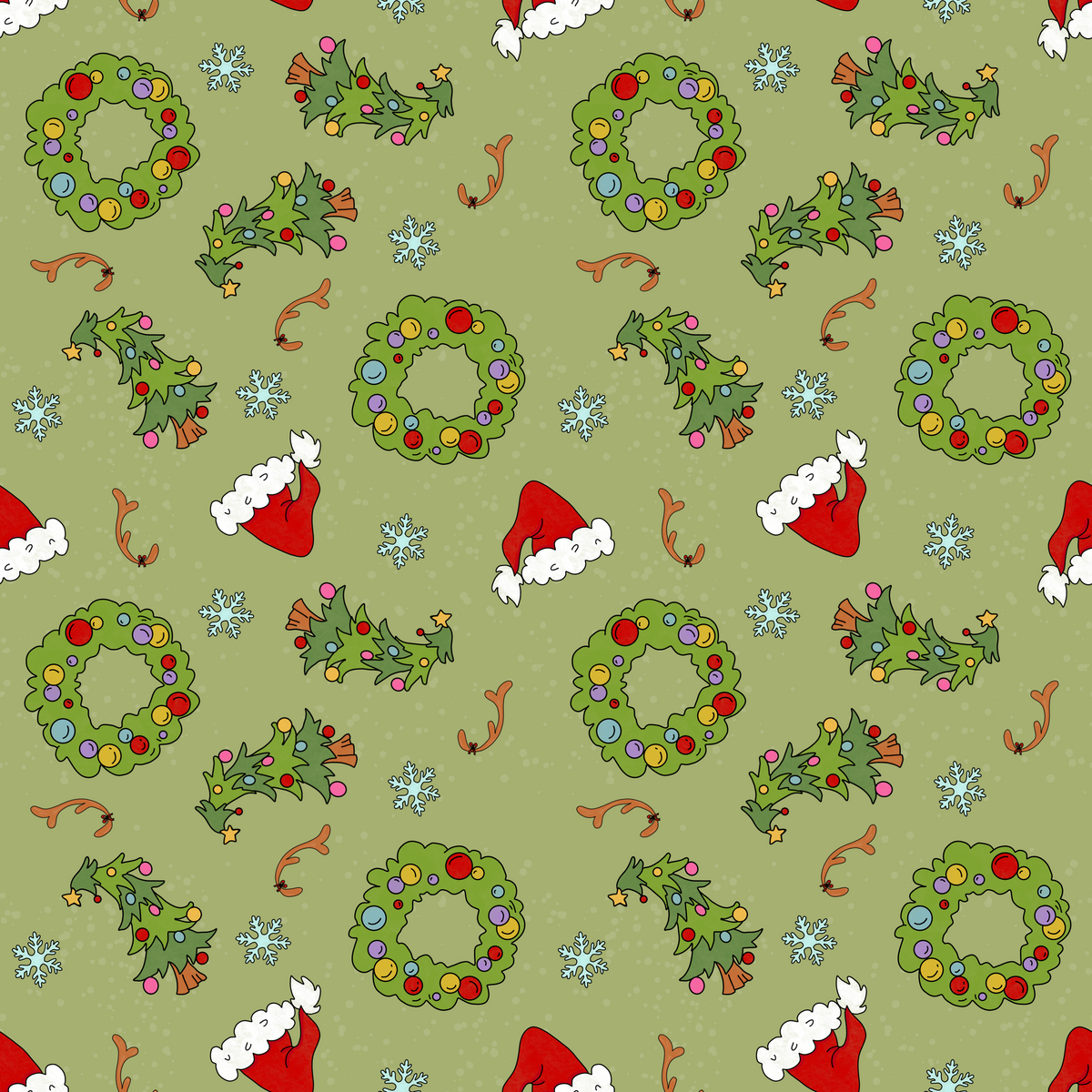 Grinchmas - NEW SATIN Whoville inspired Christmas fabric