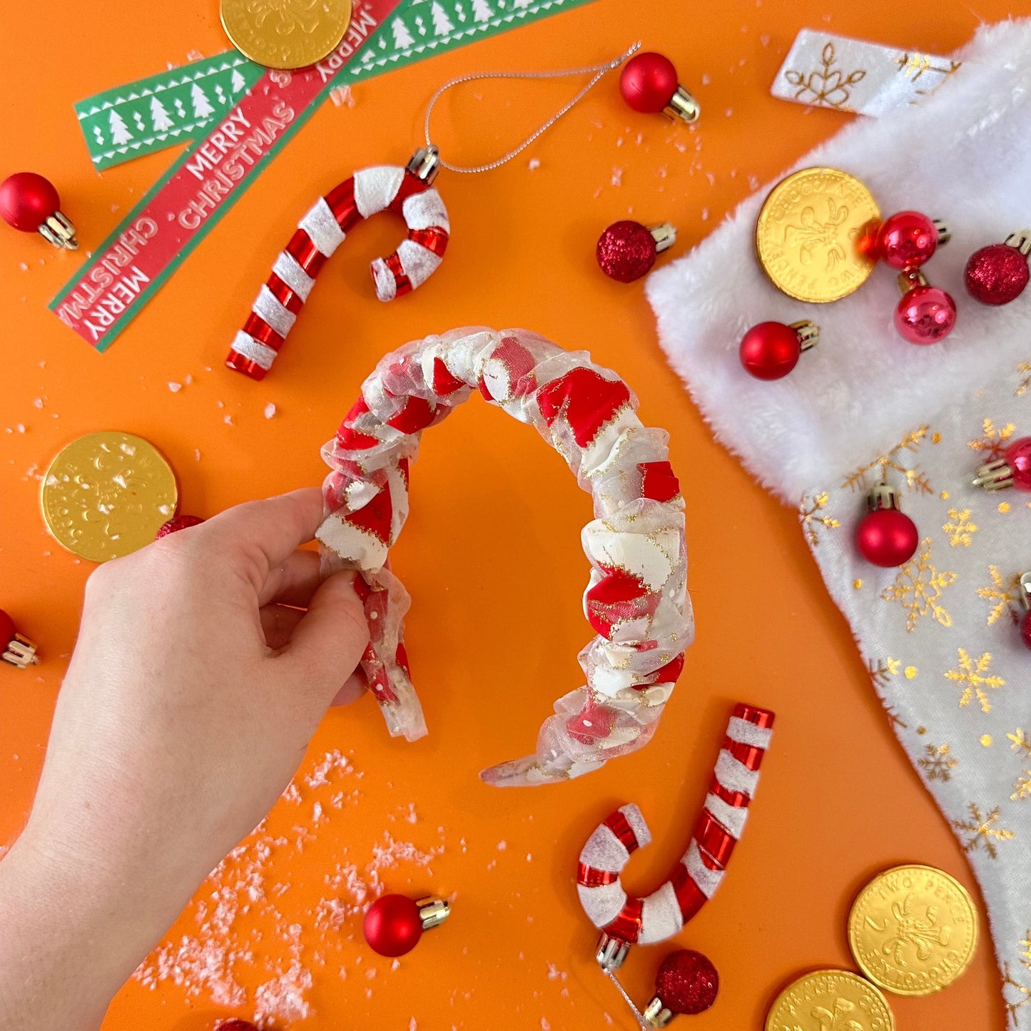 Santa Hat - Scrunchie headband