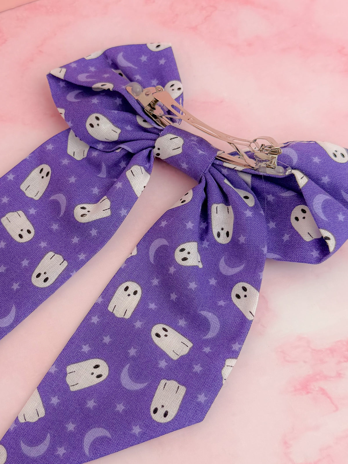 Boo to you - Exclusive Ghost print long Hair Bow