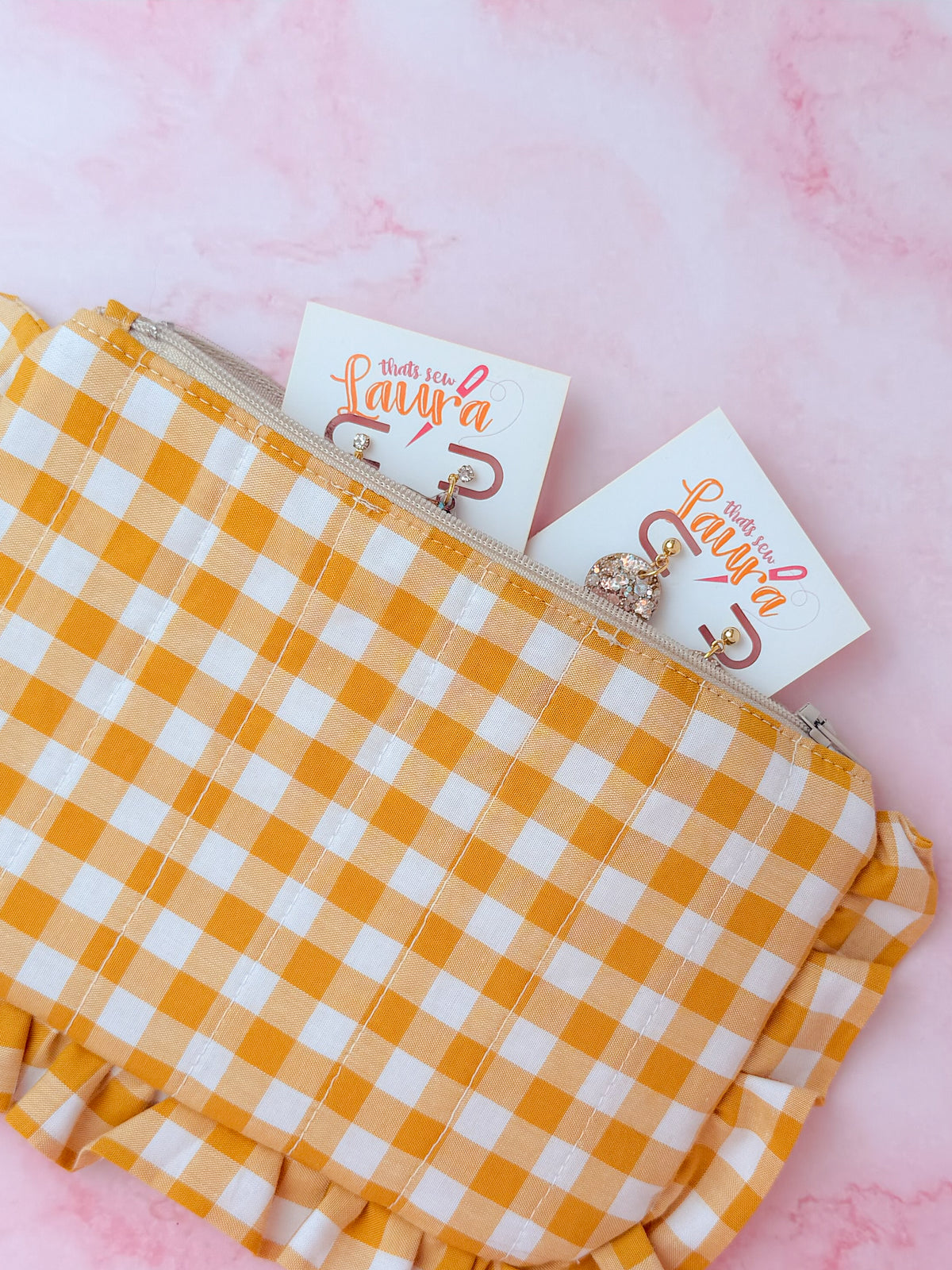 Harvest - Zipper Pouch | Handmade Makeup & Accessory Bag