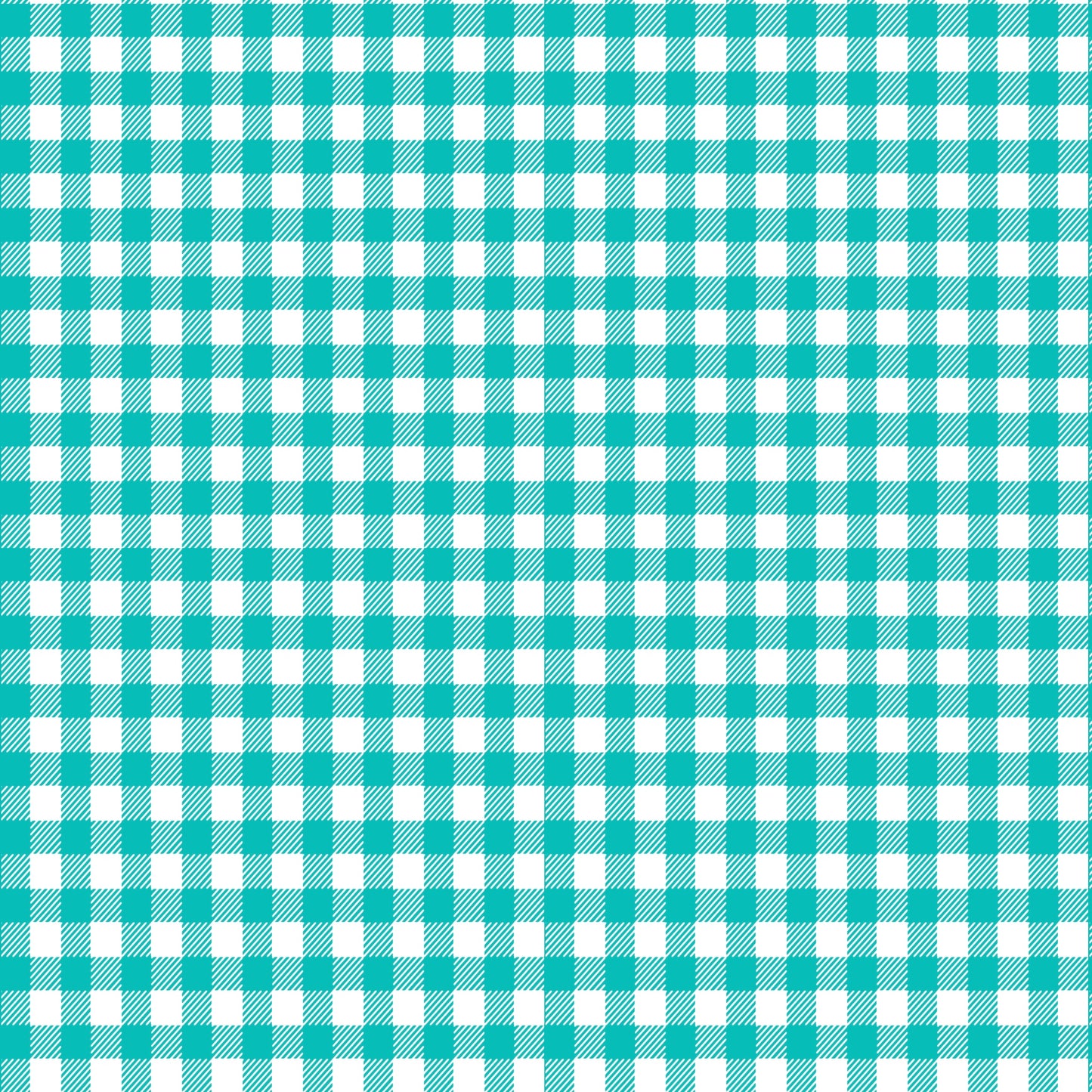 Gingham Blues and greens