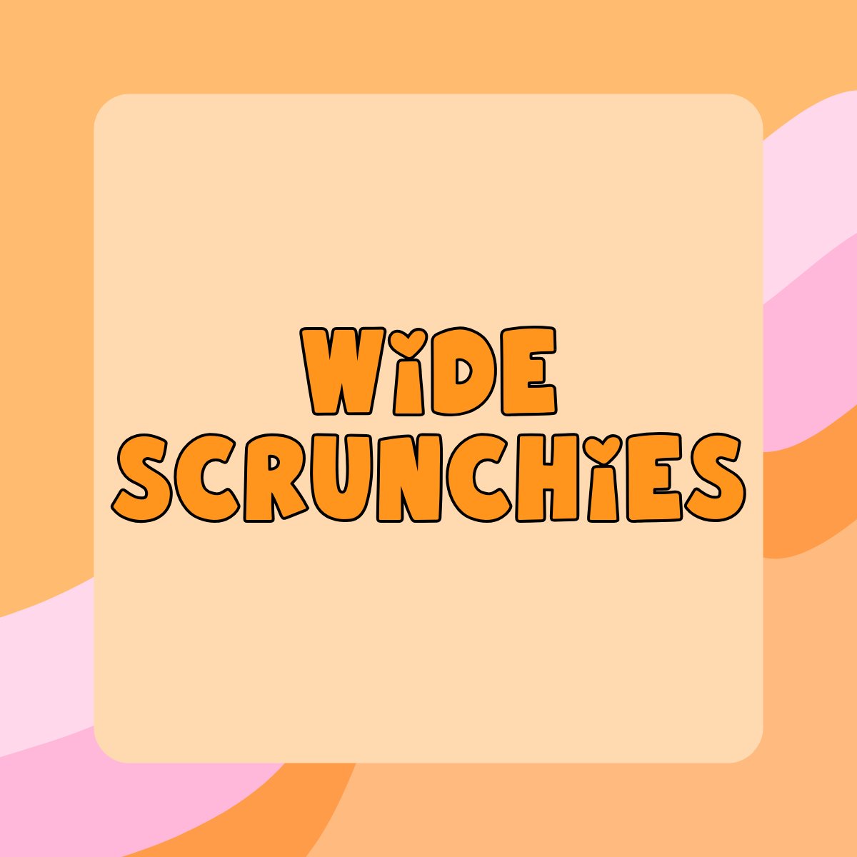 Wide Elastic Scrunchies