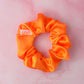 Pumpkin - Orange satin classic scrunchie