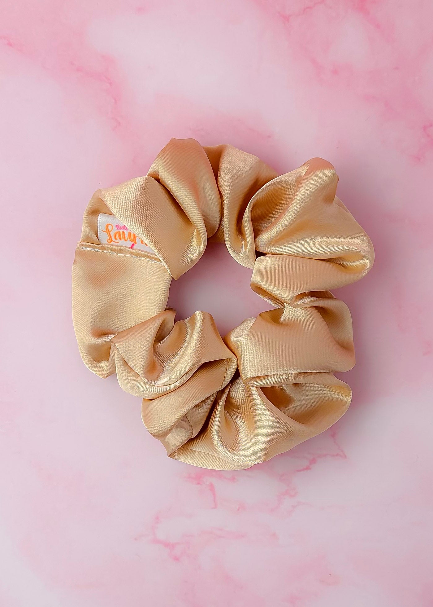 Golden - Gold satin classic scrunchie