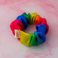 Rainbow - Rainbow Satin wide scrunchie