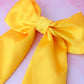 Daffy - Yellow Satin long Hair Bow