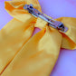 Daffy - Yellow Satin long Hair Bow