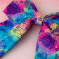 Chakra - Blue and purple spiritual print classic Hair Bow