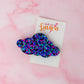 Bloom - Blue & Pink Glitter Cloud shaped Resin Hair Clip