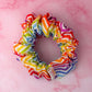 Zig Zag - multicoloured Zigzag print XL Scrunchie