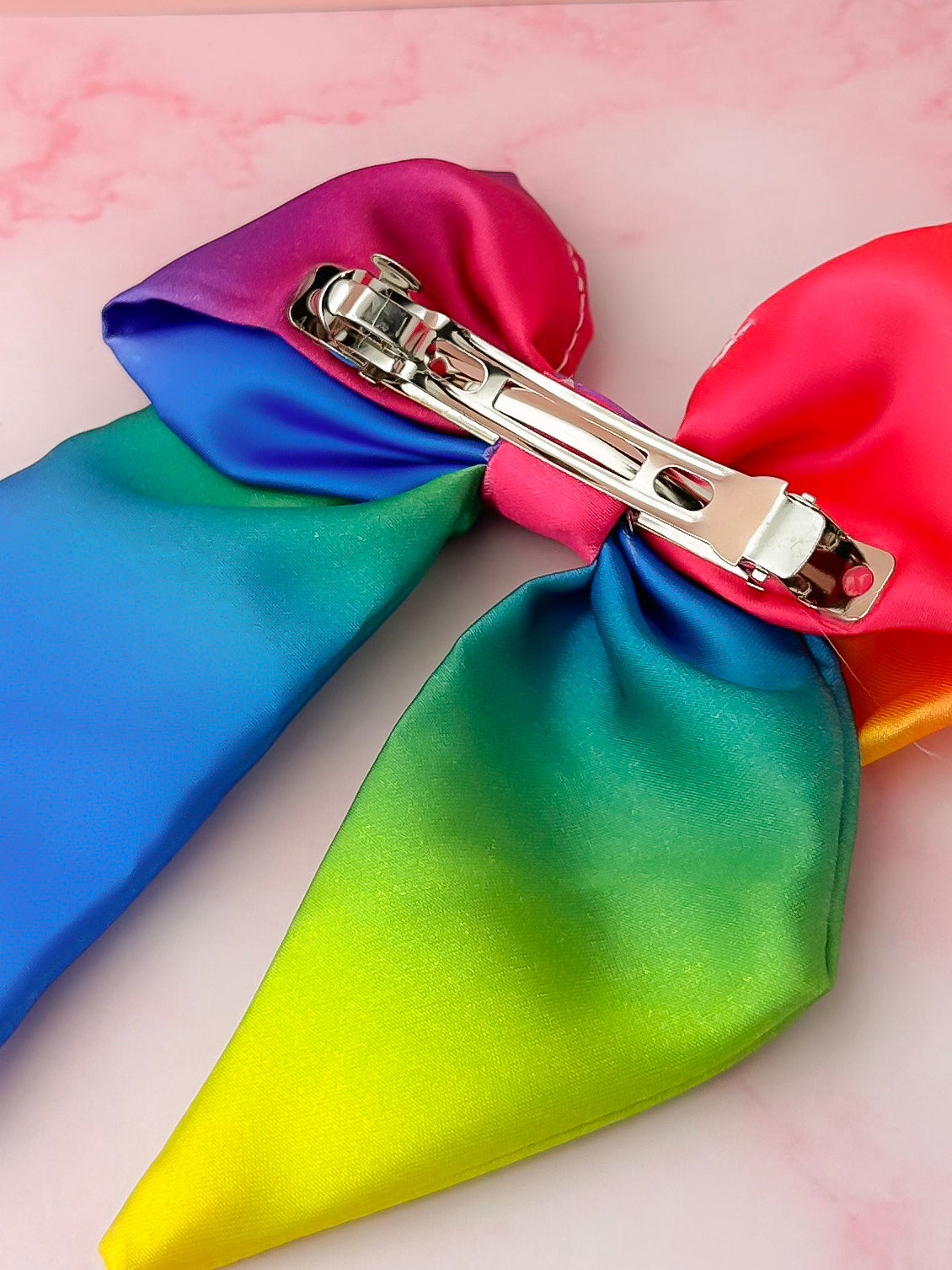 Rainbow - Rainbow Satin classic Hair Bow