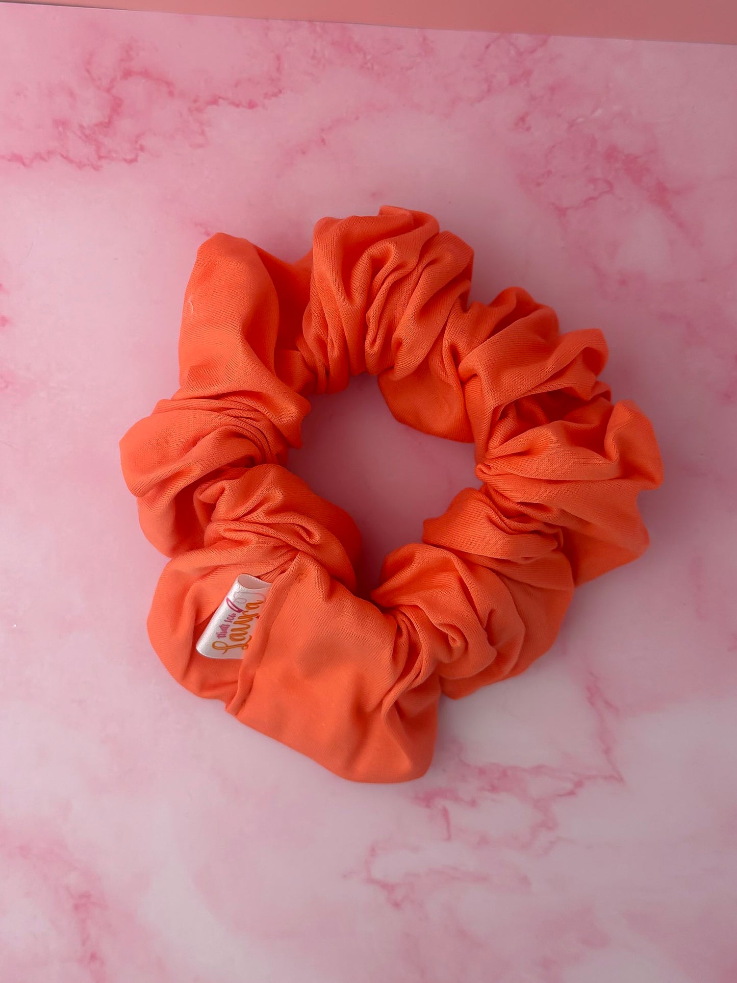 Carly - orange Jersey XL Scrunchie