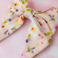 Eloise - Pink floral print classic Hair Bow